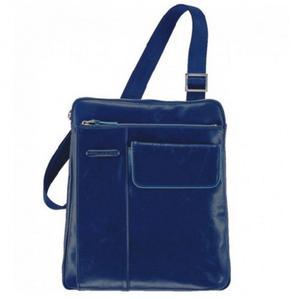 Сумка Piquadro вертикальна з фронтальною кишенею BL SQUARE/Ultramarin Сумка Piquadro вертикальна з фронтальною кишенею BL SQUARE/Ultramarin