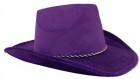 Шляпа Ковбоя велюровая фиолетовая